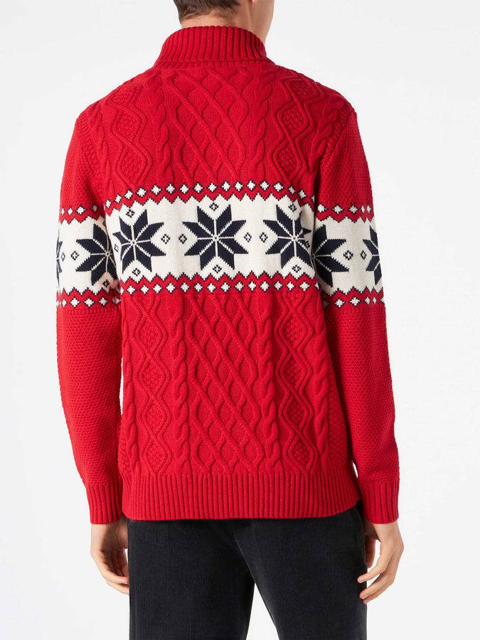 Mc2 Saint Barth Maglia Mezzo Collo Alto Con Scritta Cortina