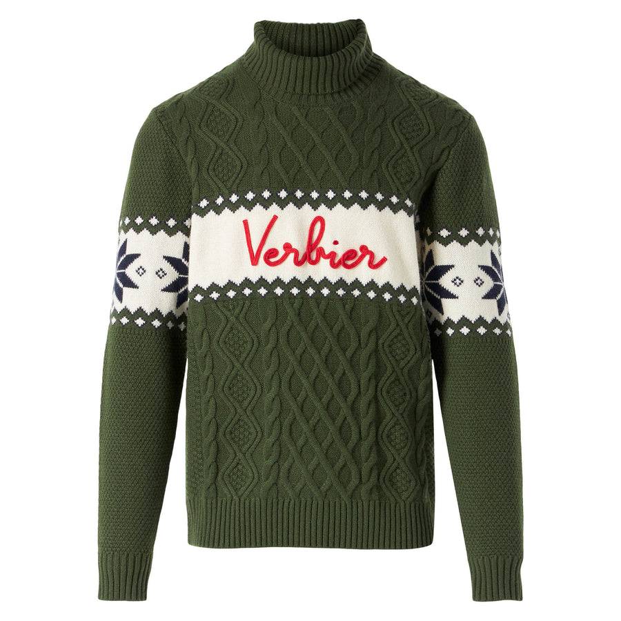 Mc2 Saint Barth Maglia Mezzo Collo Alto Con Scritta Verbier