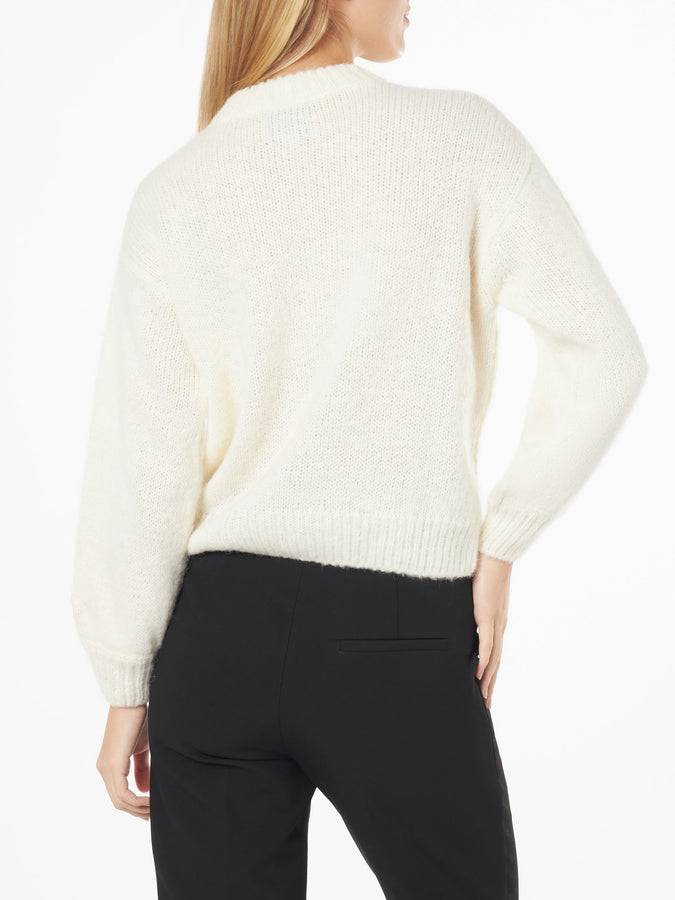Mc2 Saint Barth Maglia Morbida Da Donna Dalla Forma Squadrata Con Stampa Jacquard St. Moritz