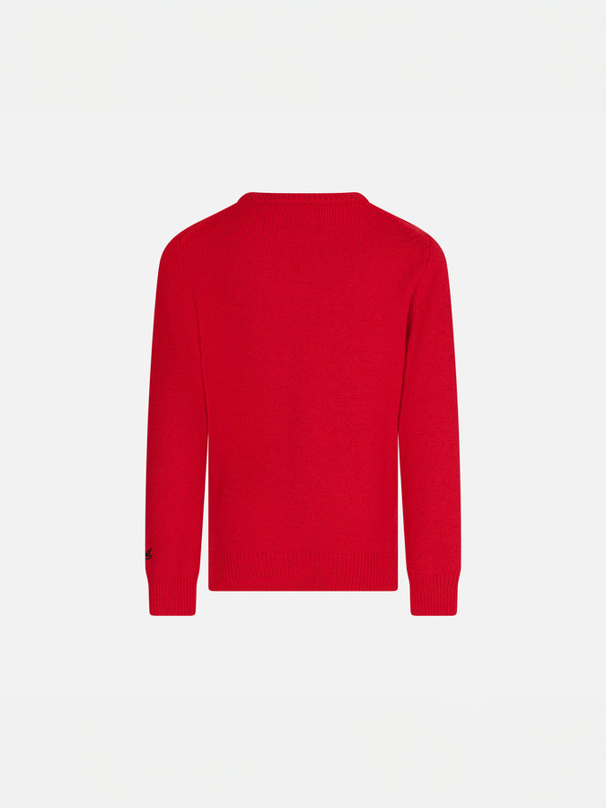 Mc2 Saint Barth Maglia Per Bambina Rossa Natale Snoopy | EDIZIONE SPECIALE PEANUTS™