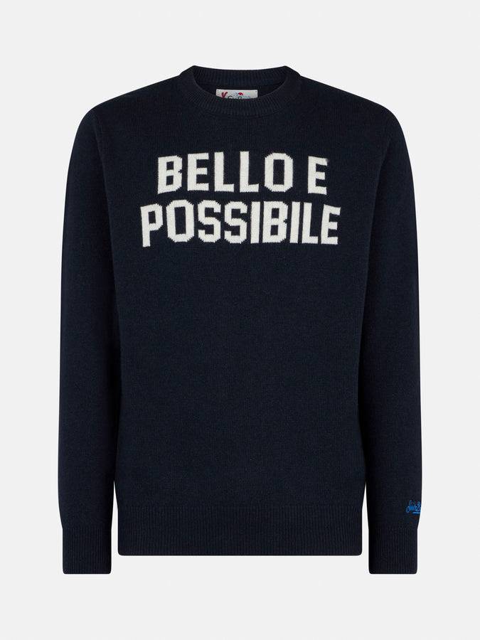 Mc2 Saint Barth Maglia uomo girocollo con stampa jacquard Bello e Possibile
