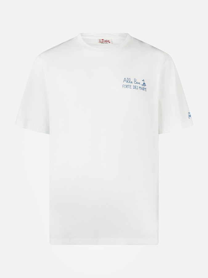 Mc2 Saint Barth Man Classic Fit Cotton Jersey T-shirt Portofino With Vado A Forte Print | ALLE BOE SPECIAL EDITION