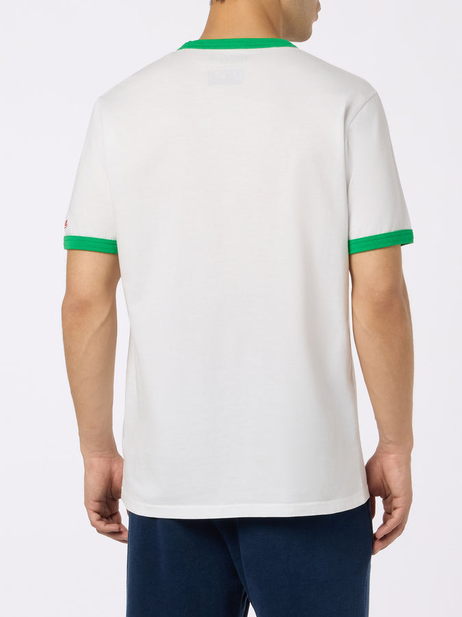 Mc2 Saint Barth Man Cotton T-shirt With Sprite Print | COCA-COLA® SPECIAL EDITION