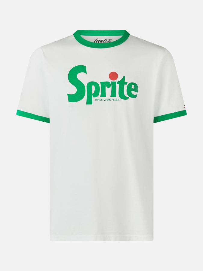 Mc2 Saint Barth Man Cotton T-shirt With Sprite Print | COCA-COLA® SPECIAL EDITION