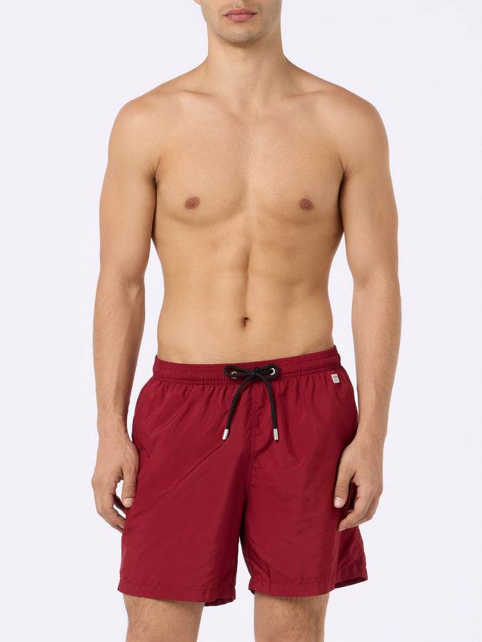 Mc2 Saint Barth Man Lightweight Fabric Burgundy Swim-shorts Lighting Pantone | PANTONE SPECIAL EDITION