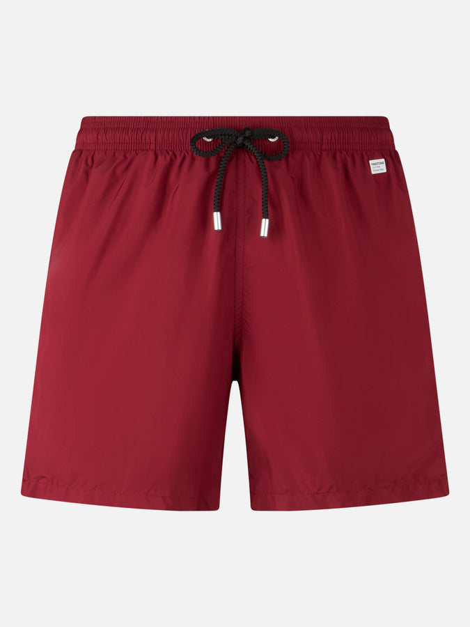 Mc2 Saint Barth Man lightweight fabric burgundy swim-shorts Lighting Pantone | PANTONE SPECIAL EDITION