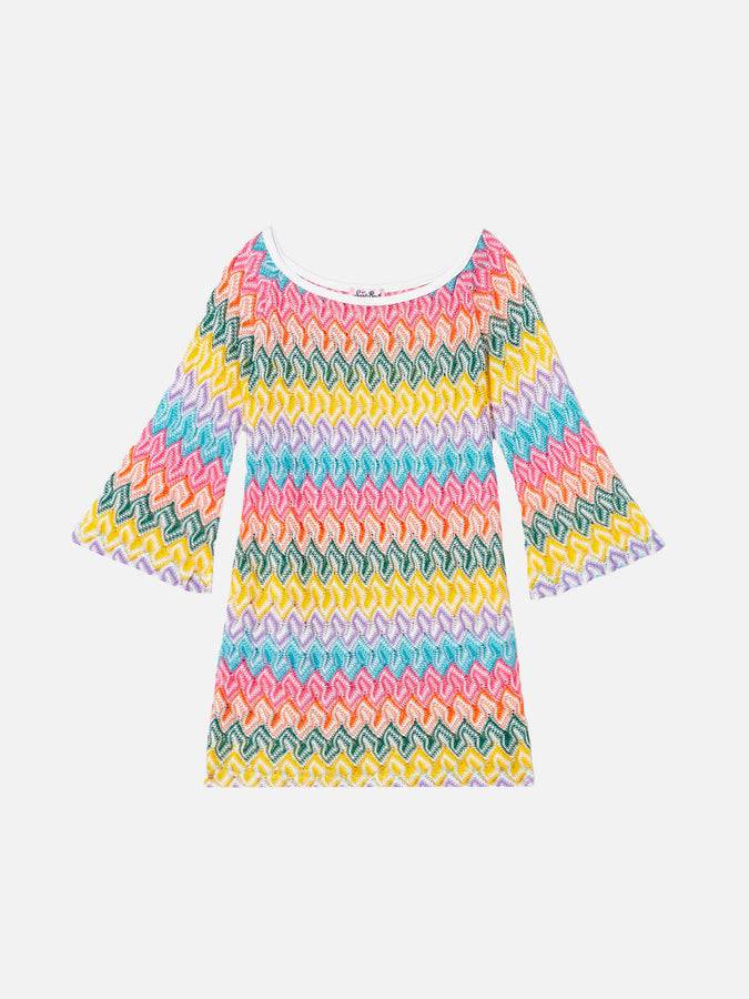 Mc2 Saint Barth Abito in maglia da bambina Chevron