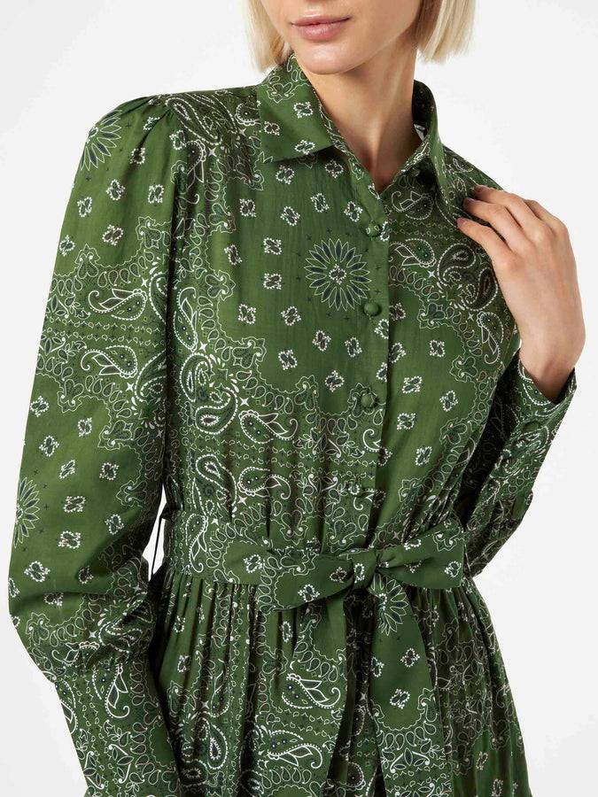 Mc2 Saint Barth Abito Lungo Da Donna Verde