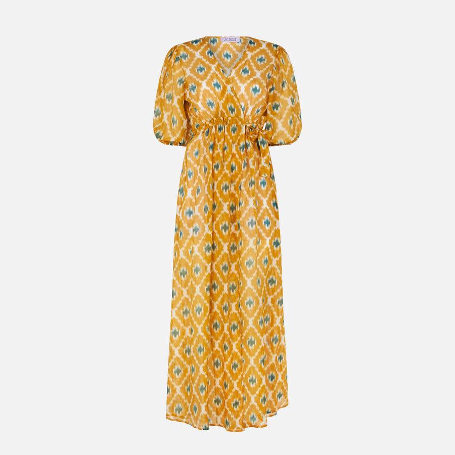 Mc2 Saint Barth Abito Lungo In Cotone E Seta