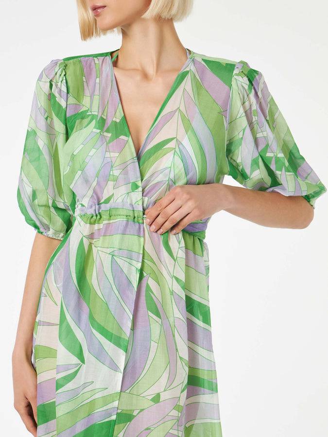 Mc2 Saint Barth Abito Lungo In Cotone E Seta