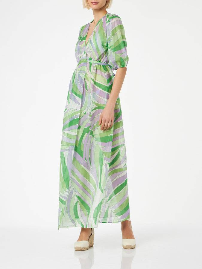 Mc2 Saint Barth Abito lungo in cotone e seta