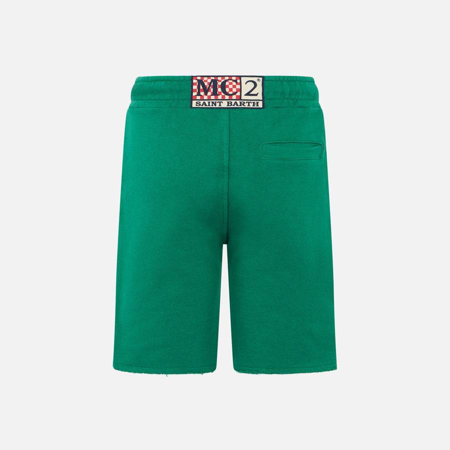 Mc2 Saint Barth Bermuda Da Bambino In Cotone Verde