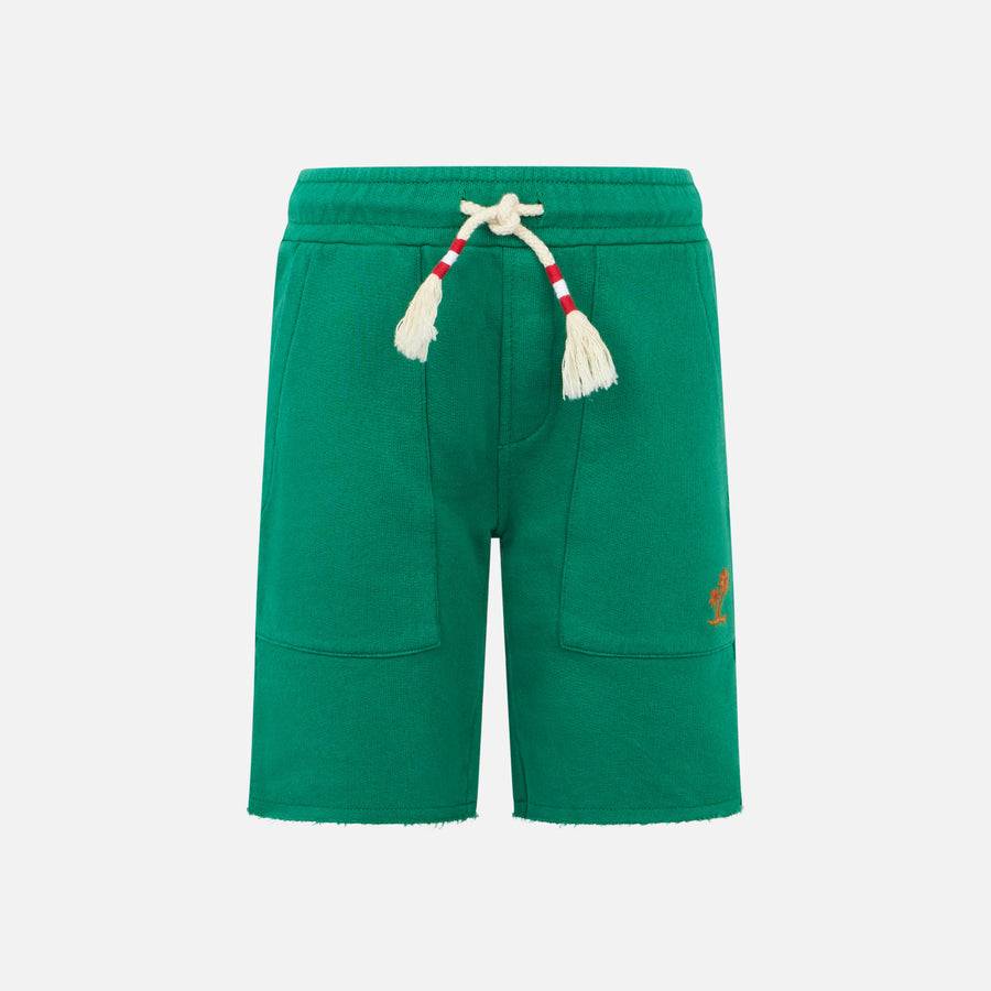 Mc2 Saint Barth Bermuda da bambino in cotone verde