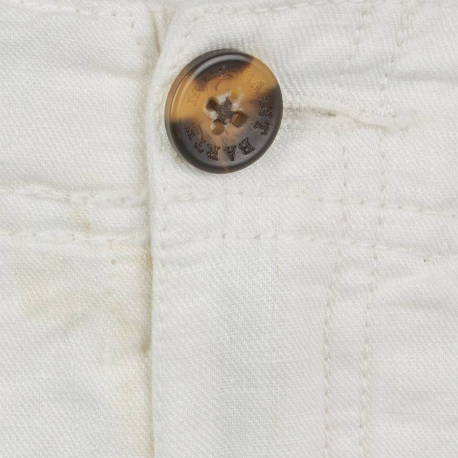 Mc2 Saint Barth Bermuda Da Bambino In Lino Bianco