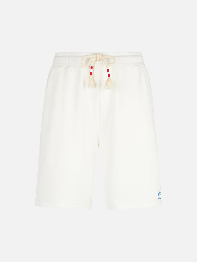 Mc2 Saint Barth Bermuda Da Uomo In Cotone Bianco
