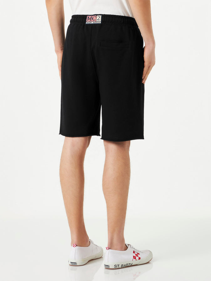 Mc2 Saint Barth Bermuda Da Uomo In Cotone Nero
