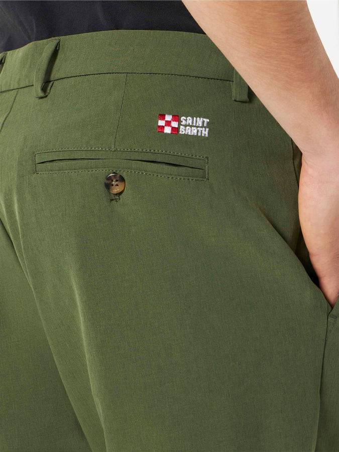 Mc2 Saint Barth Bermuda Da Uomo Verde Militare