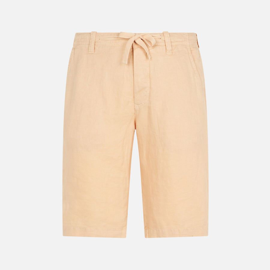 Mc2 Saint Barth Bermuda Di Lino Beige