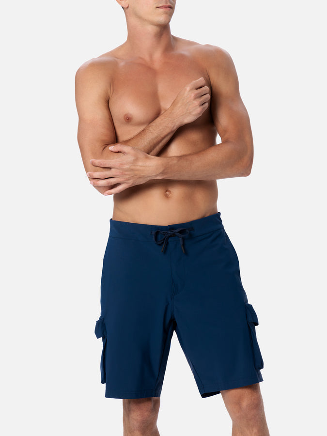 Mc2 Saint Barth Bermuda Uomo Blu Navy Deck