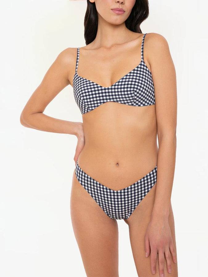 Mc2 Saint Barth Bikini a bralette con stampa vichy