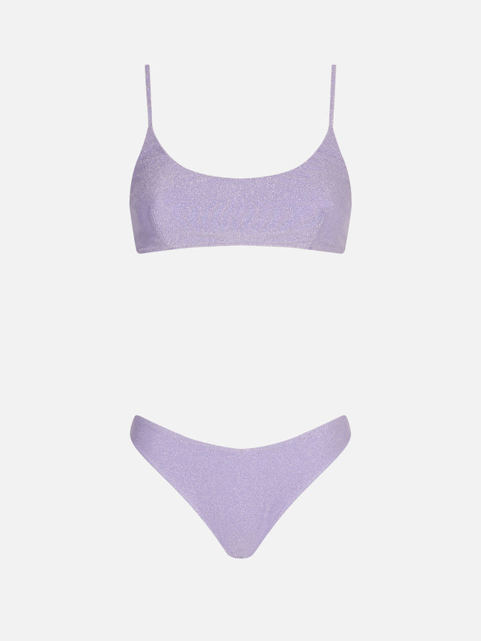 Mc2 Saint Barth Bikini A Bralette Lurex Lilla