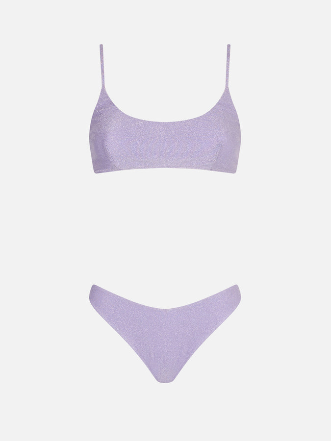 Mc2 Saint Barth Bikini A Bralette Lurex Lilla