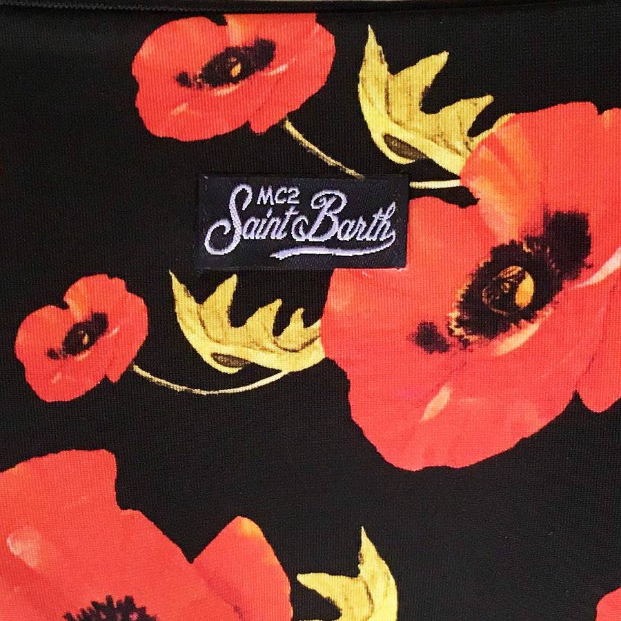 Mc2 Saint Barth Bikini A Fascia Con Stampa Fiori