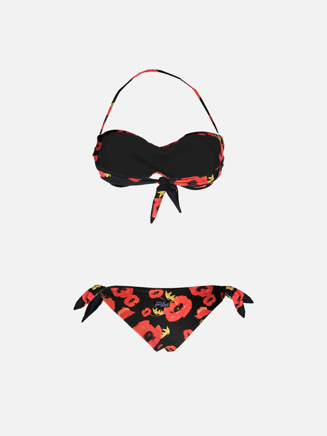 Mc2 Saint Barth Bikini A Fascia Con Stampa Fiori