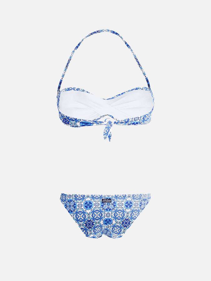 Mc2 Saint Barth Bikini A Fascia Stampa Optical