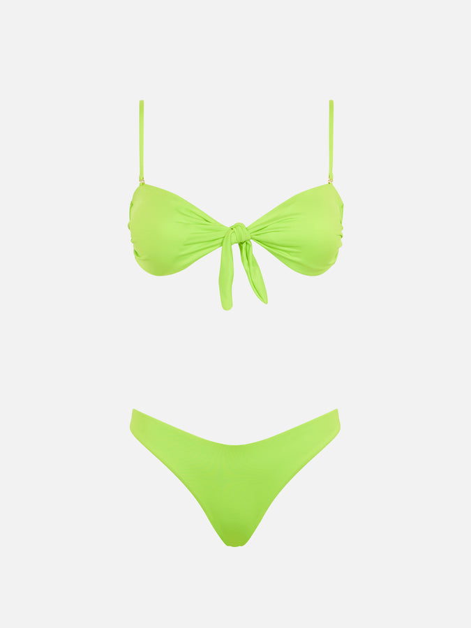 Mc2 Saint Barth Bikini A Fascia Verde Acido