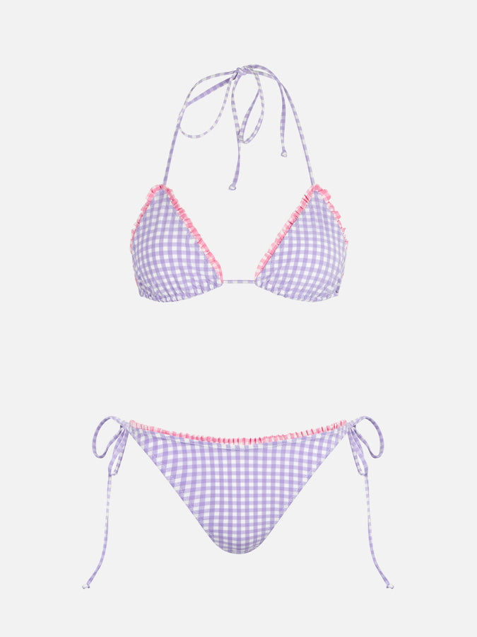 Mc2 Saint Barth Bikini A Triangolo A Quadretti