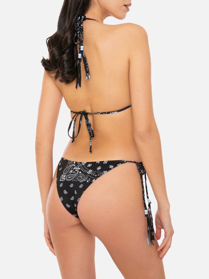 Mc2 Saint Barth Bikini Bandana Nera Con Charms