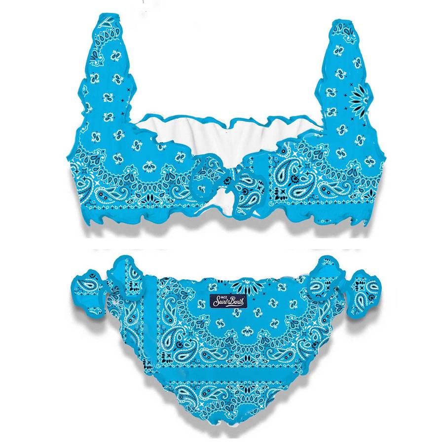 Mc2 Saint Barth Bikini Celeste Da Bambina