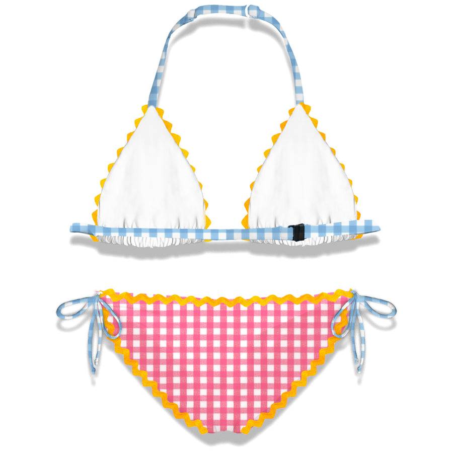 Mc2 Saint Barth Bikini Da Bambina Con Bordo A Onde