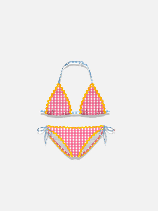 Mc2 Saint Barth Bikini da bambina con bordo a onde