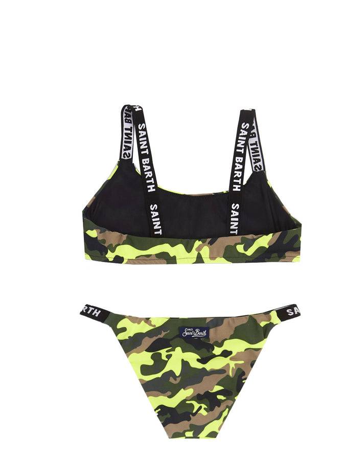 Mc2 Saint Barth Bikini Da Bambina Stampa Mimetica