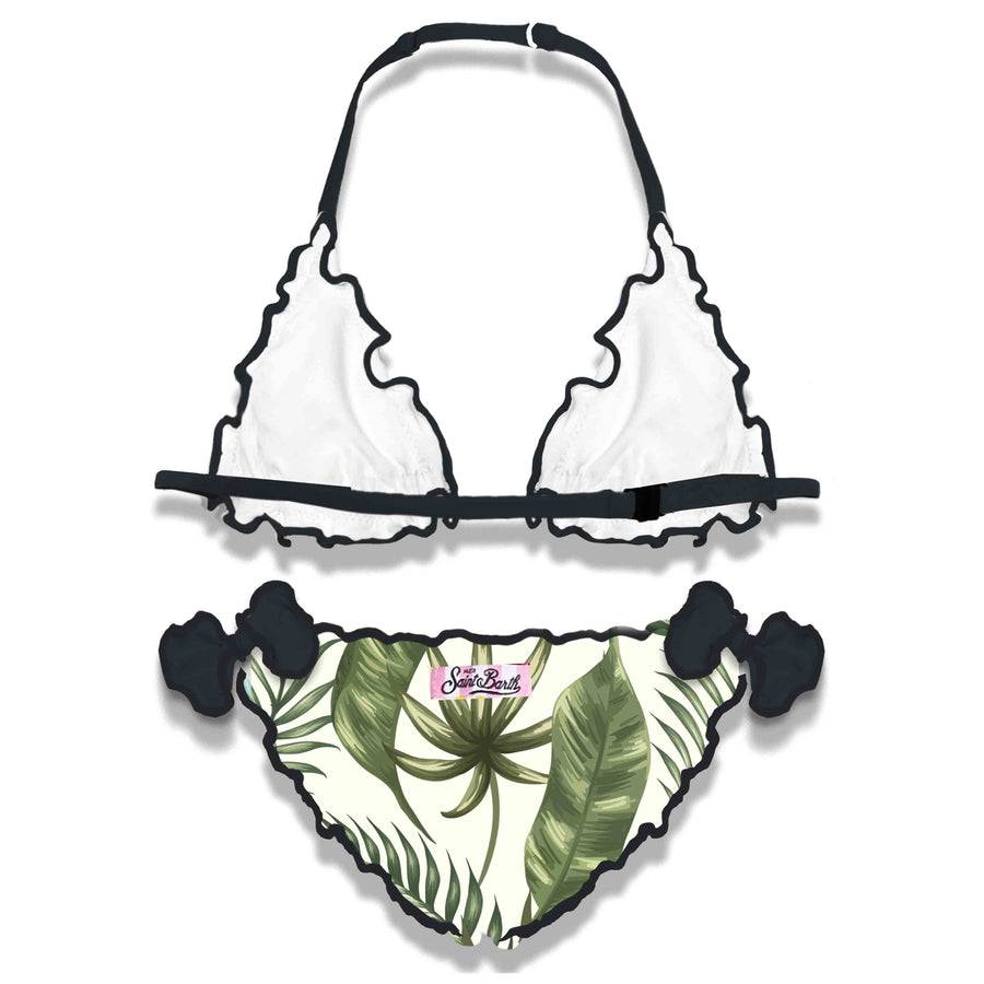Mc2 Saint Barth Bikini Da Bambina Stampa Tropicale