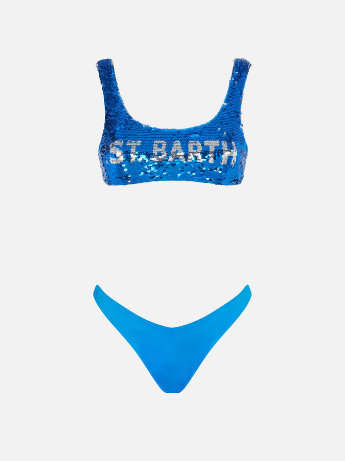 Mc2 Saint Barth Bikini Da Donna A Bralette Blu