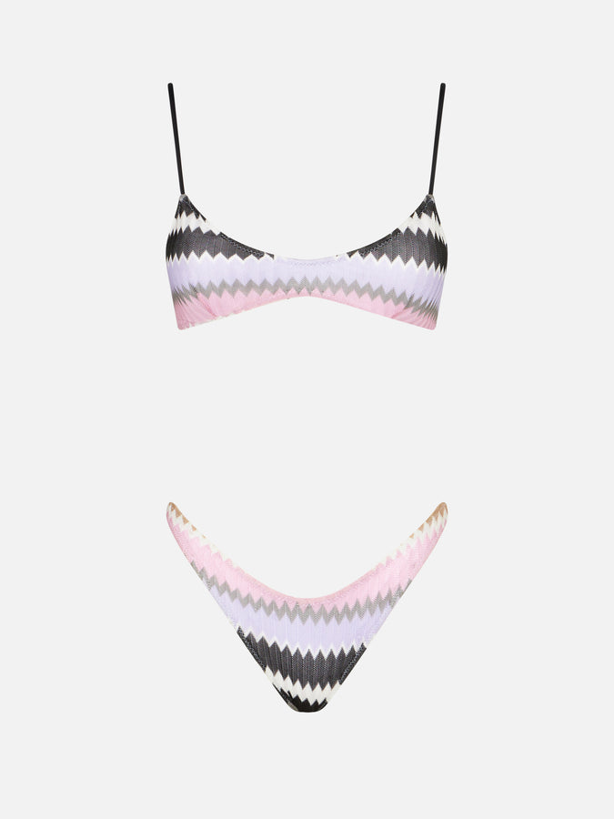 Mc2 Saint Barth Bikini Da Donna A Bralette Chevron