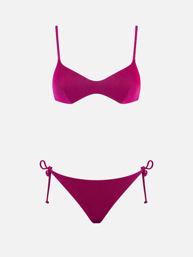 Mc2 Saint Barth Bikini Da Donna A Bralette Fucsia
