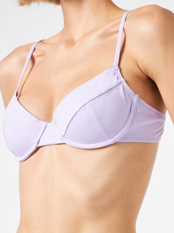 Mc2 Saint Barth Bikini Da Donna A Bralette Lilla
