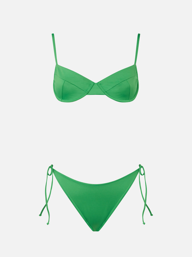 Mc2 Saint Barth Bikini Da Donna A Bralette Verde