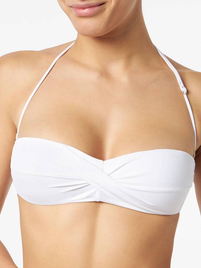 Mc2 Saint Barth Bikini Da Donna A Fascia Bianco