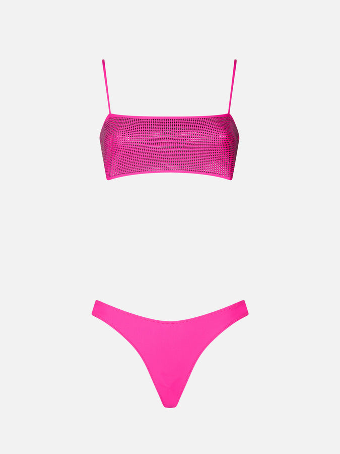 Mc2 Saint Barth Bikini Da Donna A Fascia Fucsia