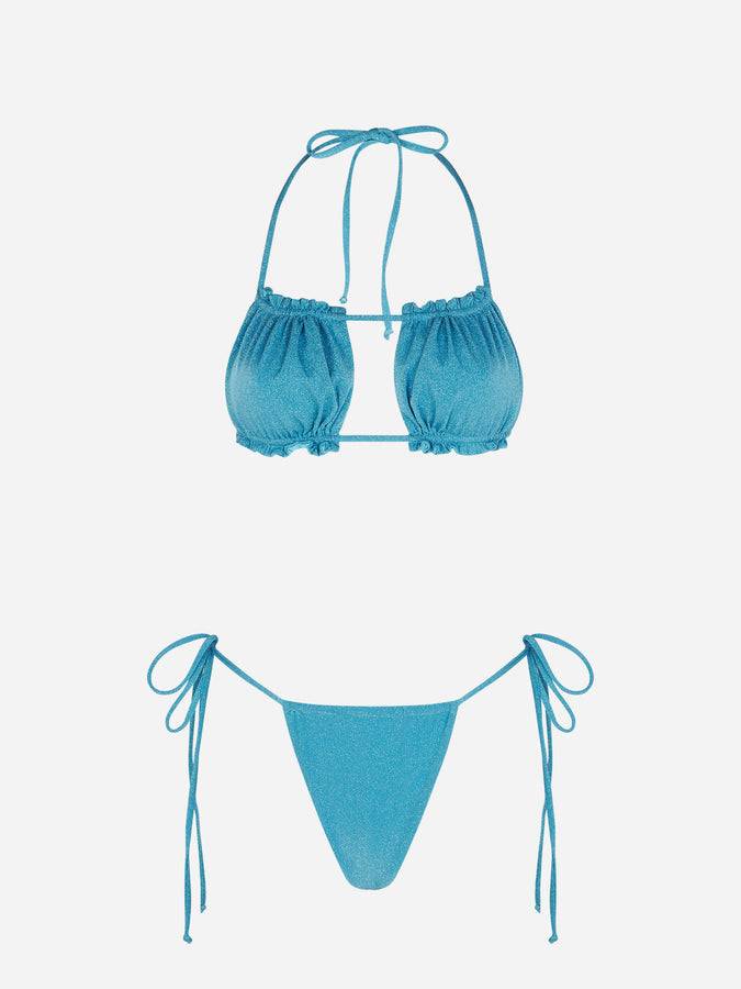 Mc2 Saint Barth Bikini Da Donna A Fascia In Lurex