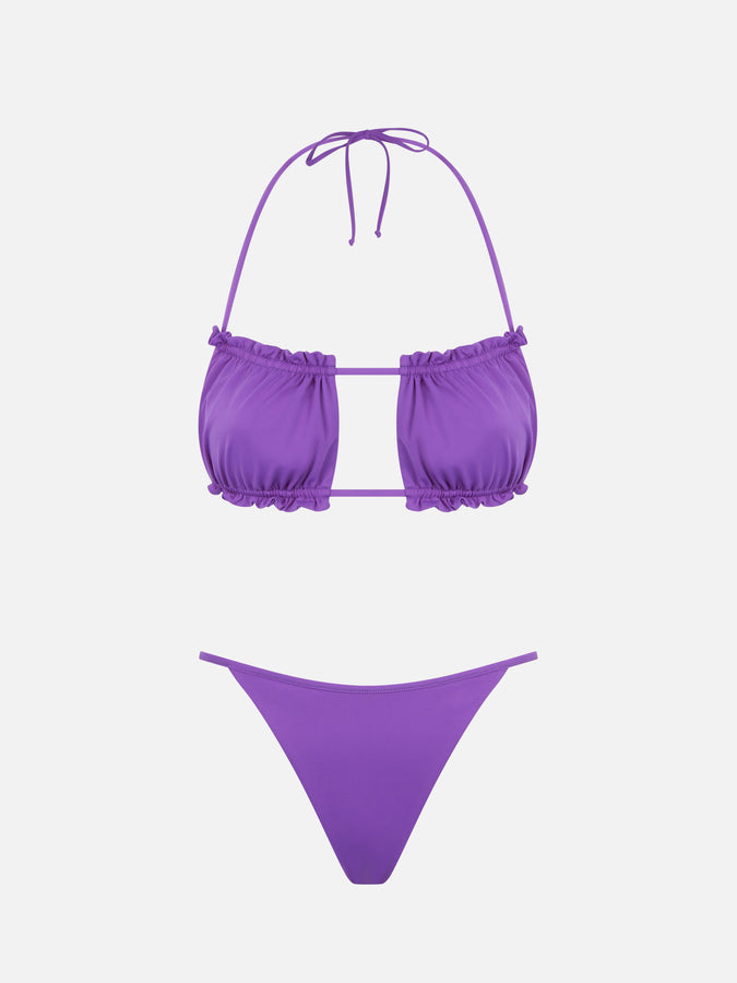 Mc2 Saint Barth Bikini Da Donna A Fascia Viola