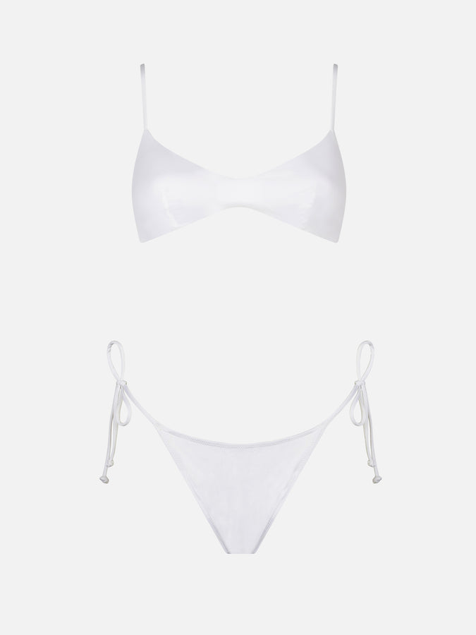 Mc2 Saint Barth Bikini Da Donna A Triangolo Bianco