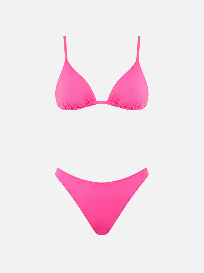 Mc2 Saint Barth Bikini Da Donna A Triangolo Fucsia