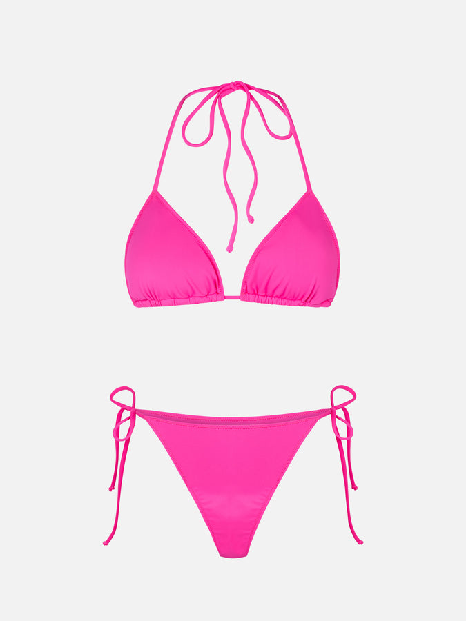 Mc2 Saint Barth Bikini Da Donna A Triangolo Fucsia