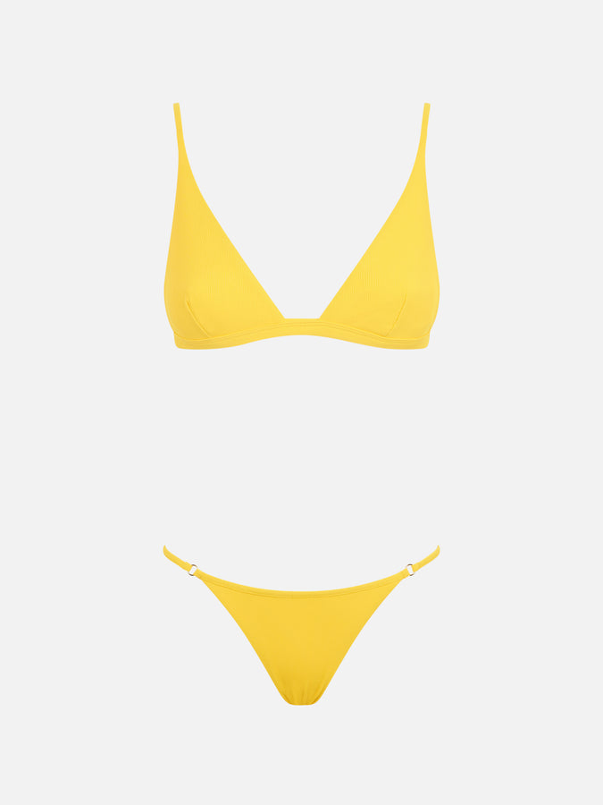 Mc2 Saint Barth Bikini Da Donna A Triangolo Giallo